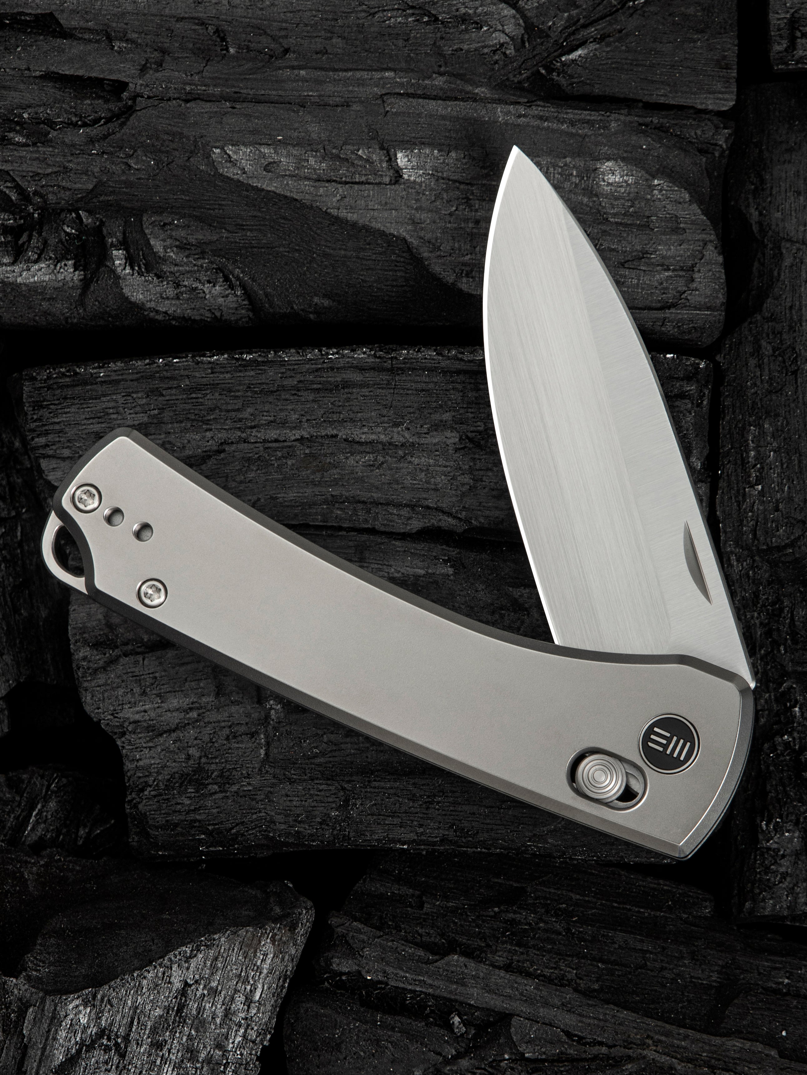 WE Nightblade — Polished Bead Blasted Titanium