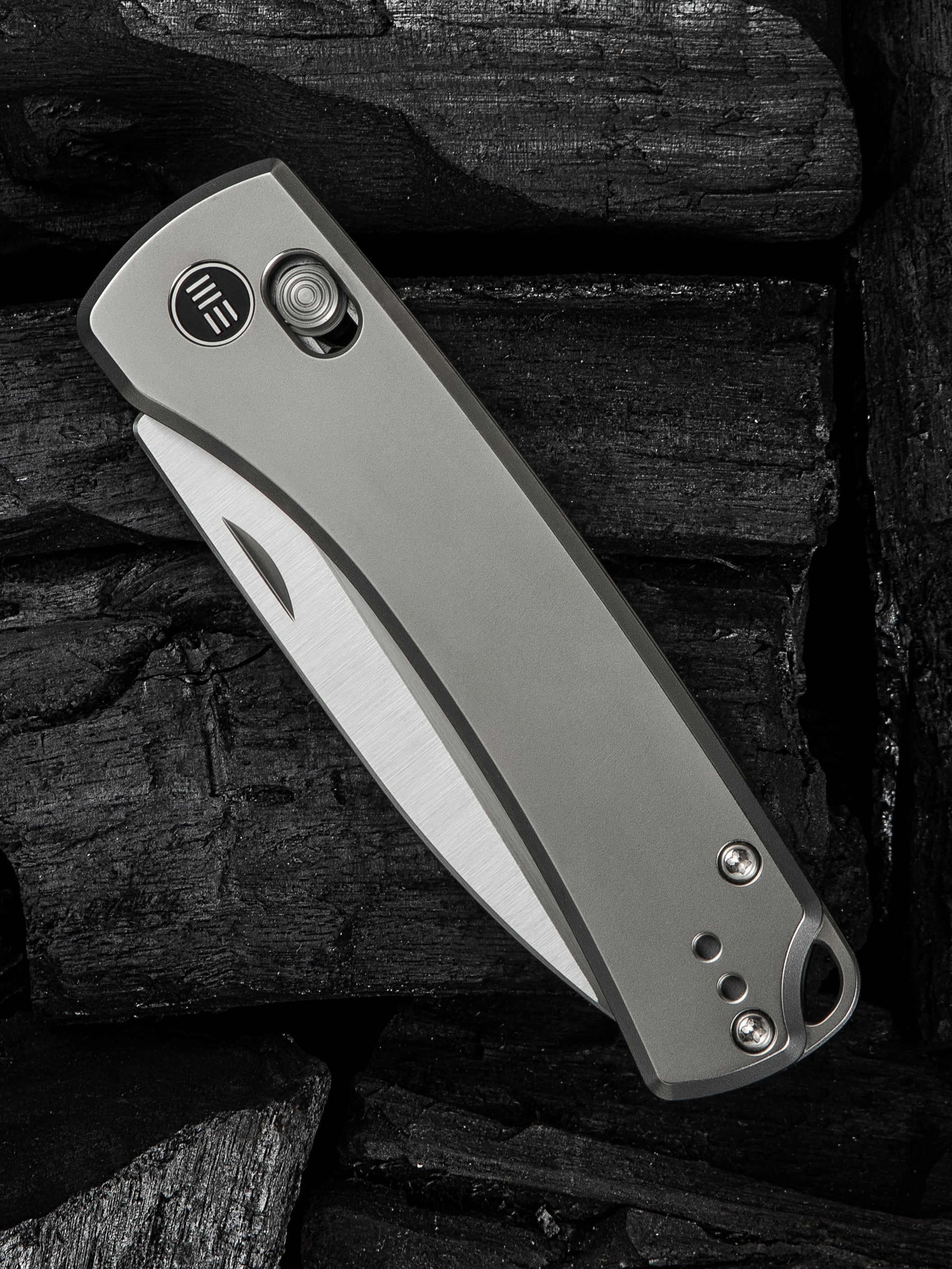 WE Nightblade — Polished Bead Blasted Titanium